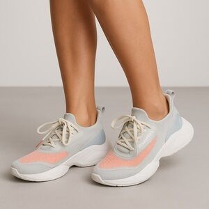 Nautica Women's Sneakers in Gray and Pink